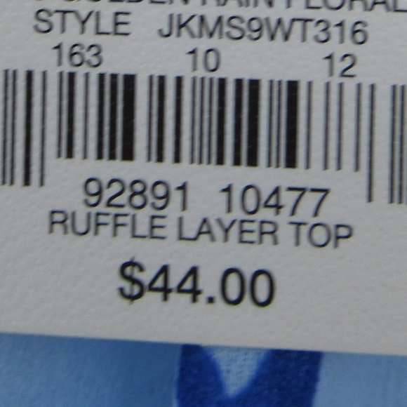 Last Chance 🌹$13ifbundle2 NWT ruffle layer floral top w bling - Picture 14 of 16